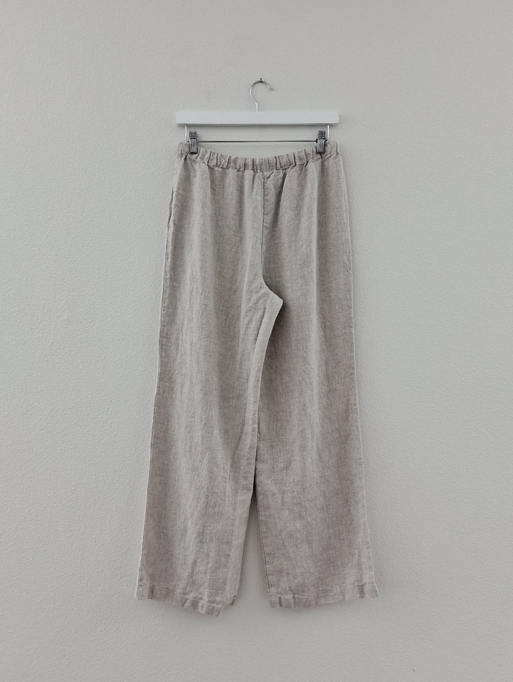 Reformation Olina Linen Pant In Oatmeal - Picture 6 of 16